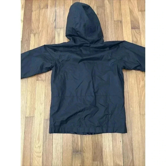 Columbia Hooded Zip Up Fleece Lined Jacket, Kids Black Size L - Picture 6 of 7